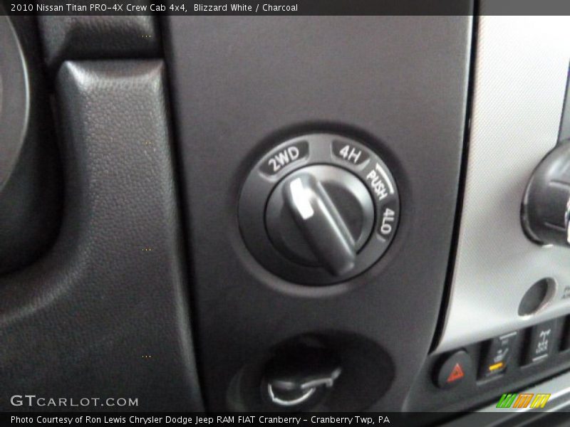 Blizzard White / Charcoal 2010 Nissan Titan PRO-4X Crew Cab 4x4