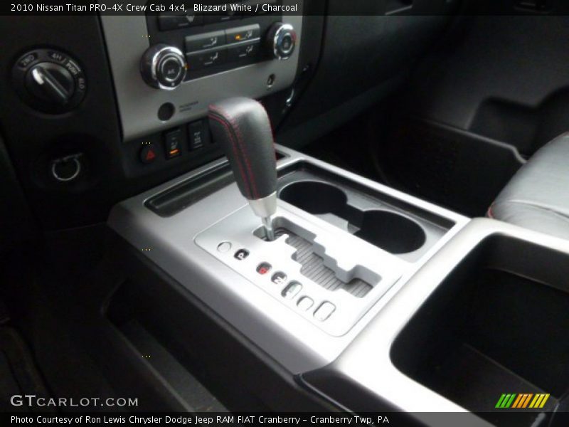 Blizzard White / Charcoal 2010 Nissan Titan PRO-4X Crew Cab 4x4