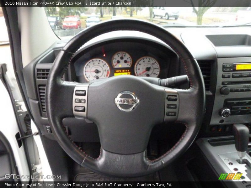 Blizzard White / Charcoal 2010 Nissan Titan PRO-4X Crew Cab 4x4