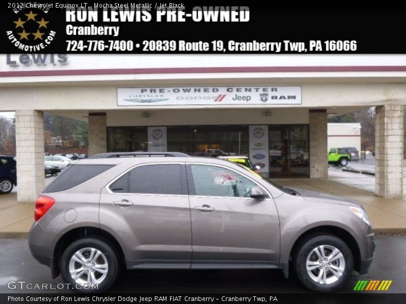 Mocha Steel Metallic / Jet Black 2012 Chevrolet Equinox LT