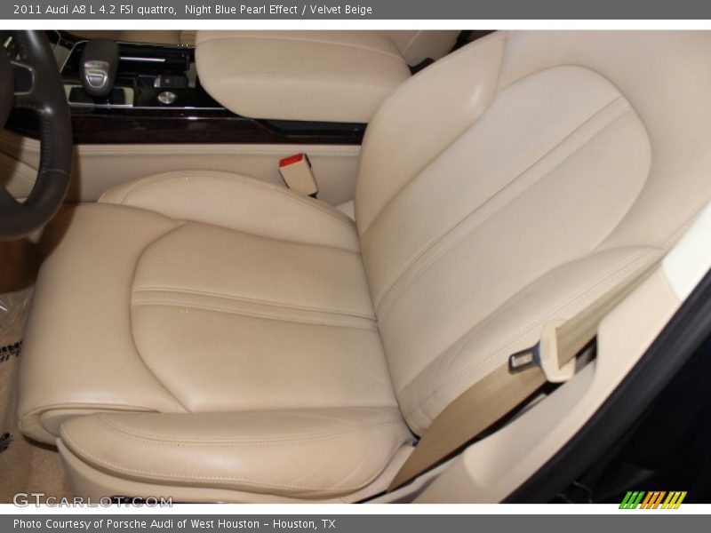 Night Blue Pearl Effect / Velvet Beige 2011 Audi A8 L 4.2 FSI quattro