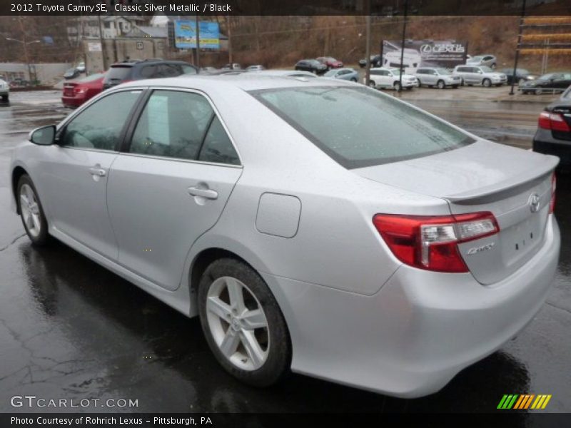 Classic Silver Metallic / Black 2012 Toyota Camry SE