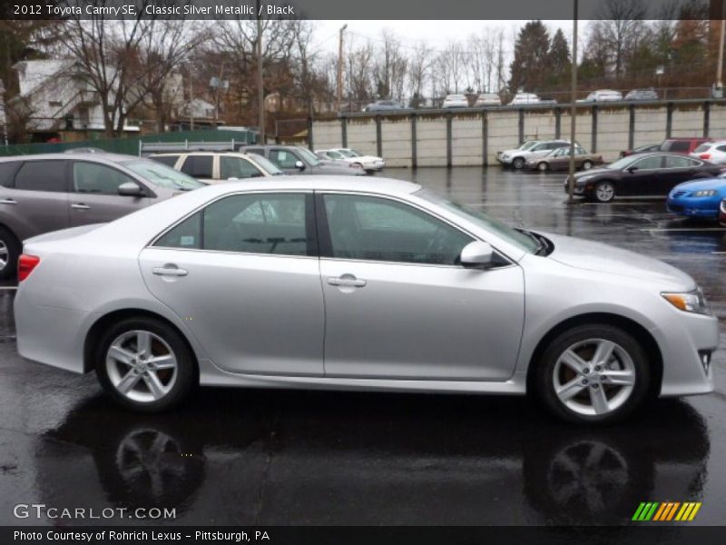 Classic Silver Metallic / Black 2012 Toyota Camry SE