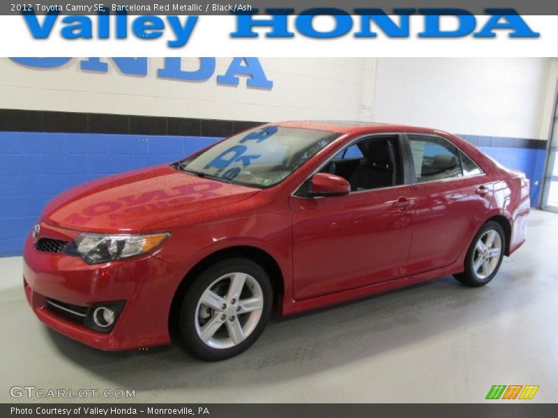 Barcelona Red Metallic / Black/Ash 2012 Toyota Camry SE