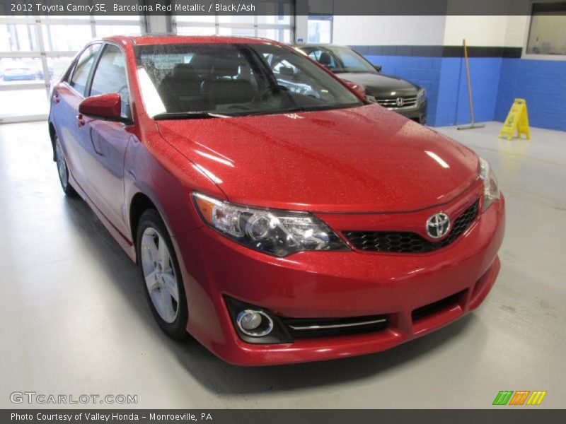 Barcelona Red Metallic / Black/Ash 2012 Toyota Camry SE