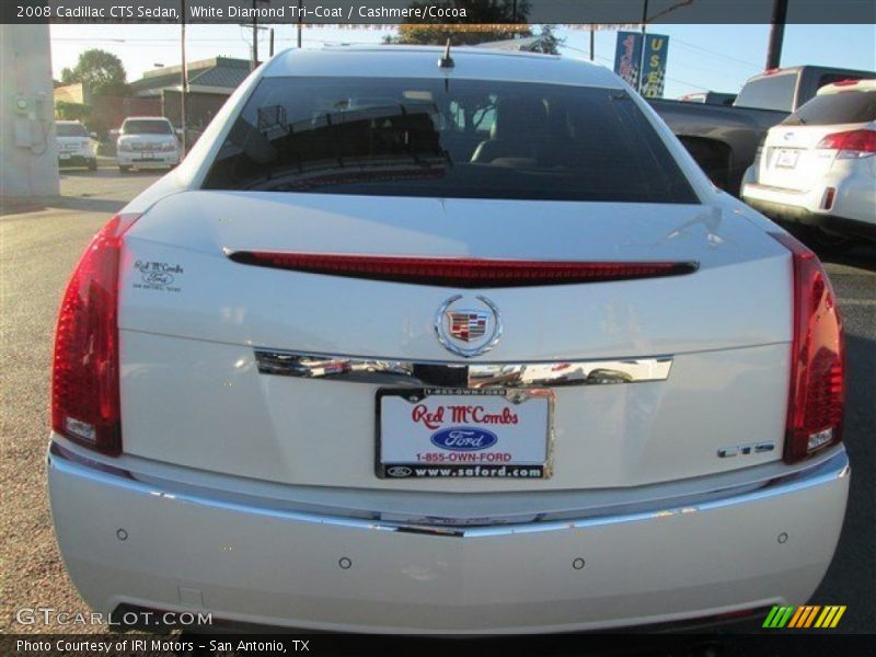 White Diamond Tri-Coat / Cashmere/Cocoa 2008 Cadillac CTS Sedan