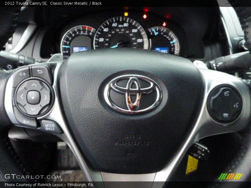 Classic Silver Metallic / Black 2012 Toyota Camry SE