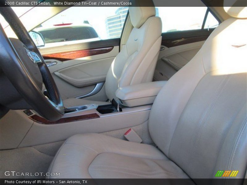 White Diamond Tri-Coat / Cashmere/Cocoa 2008 Cadillac CTS Sedan