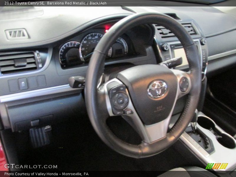 Barcelona Red Metallic / Black/Ash 2012 Toyota Camry SE