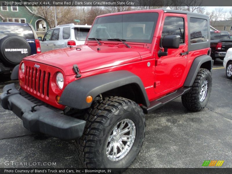 Flame Red / Dark Slate Gray/Medium Slate Gray 2007 Jeep Wrangler X 4x4
