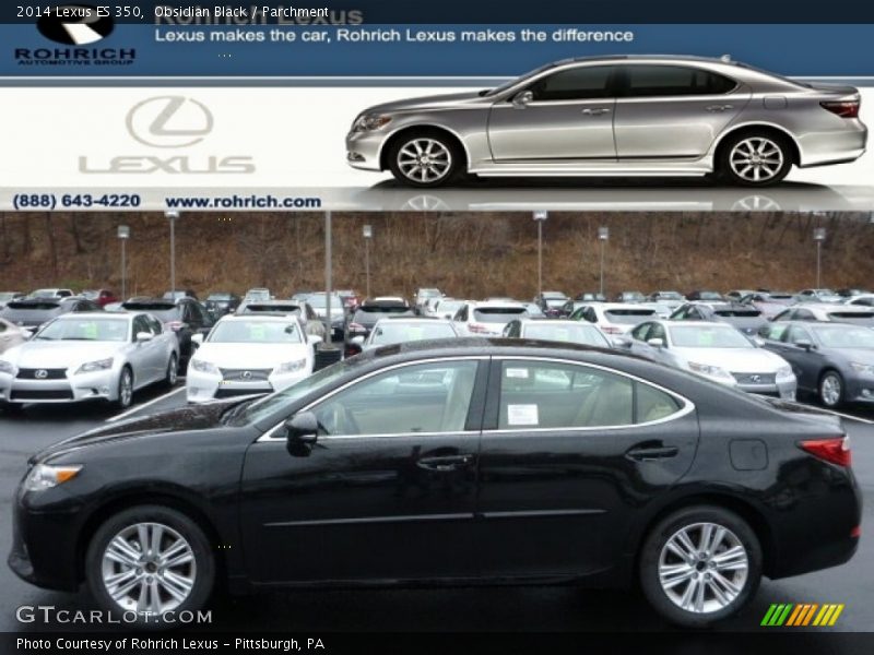 Obsidian Black / Parchment 2014 Lexus ES 350