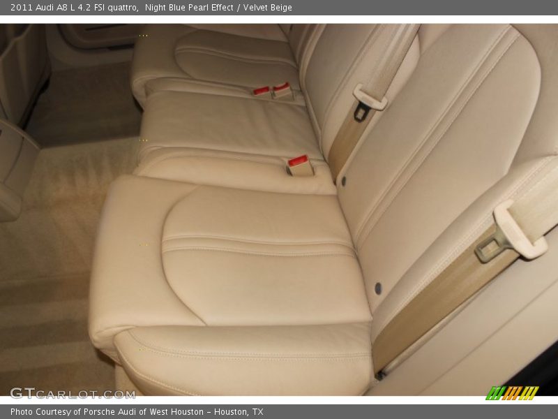 Night Blue Pearl Effect / Velvet Beige 2011 Audi A8 L 4.2 FSI quattro