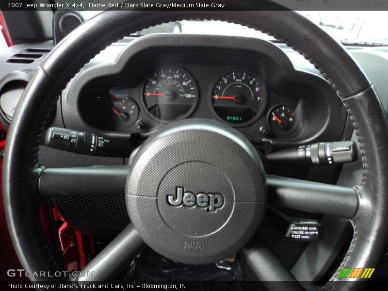 Flame Red / Dark Slate Gray/Medium Slate Gray 2007 Jeep Wrangler X 4x4