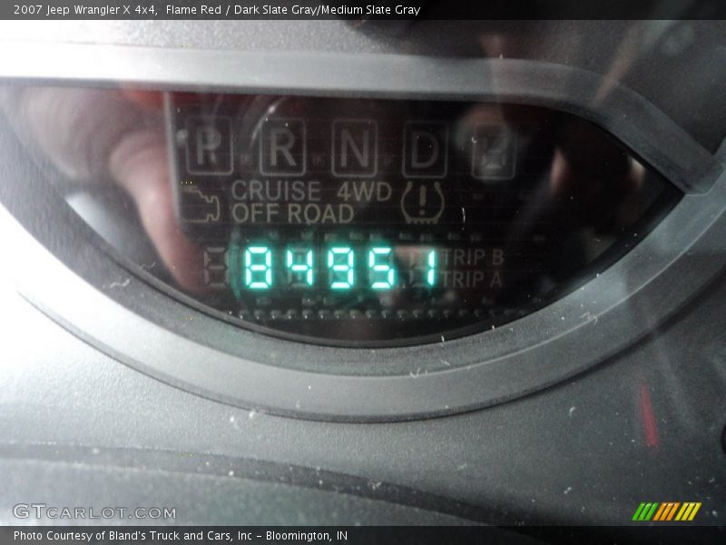 Flame Red / Dark Slate Gray/Medium Slate Gray 2007 Jeep Wrangler X 4x4