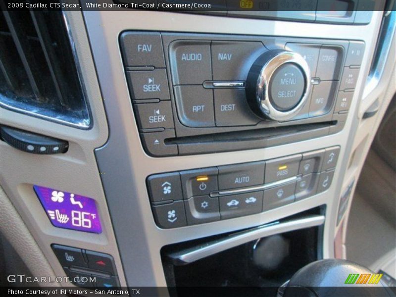 White Diamond Tri-Coat / Cashmere/Cocoa 2008 Cadillac CTS Sedan