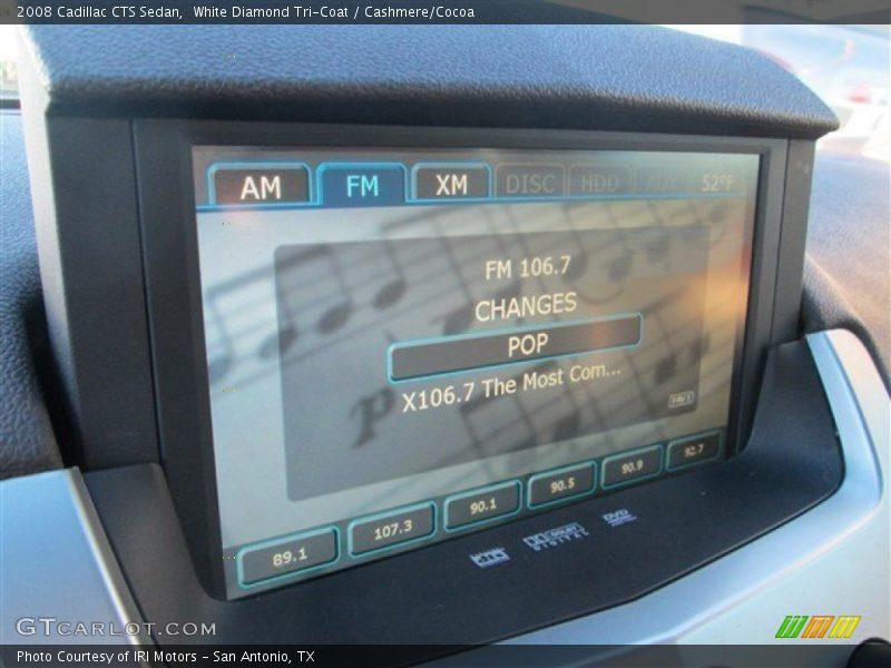 White Diamond Tri-Coat / Cashmere/Cocoa 2008 Cadillac CTS Sedan
