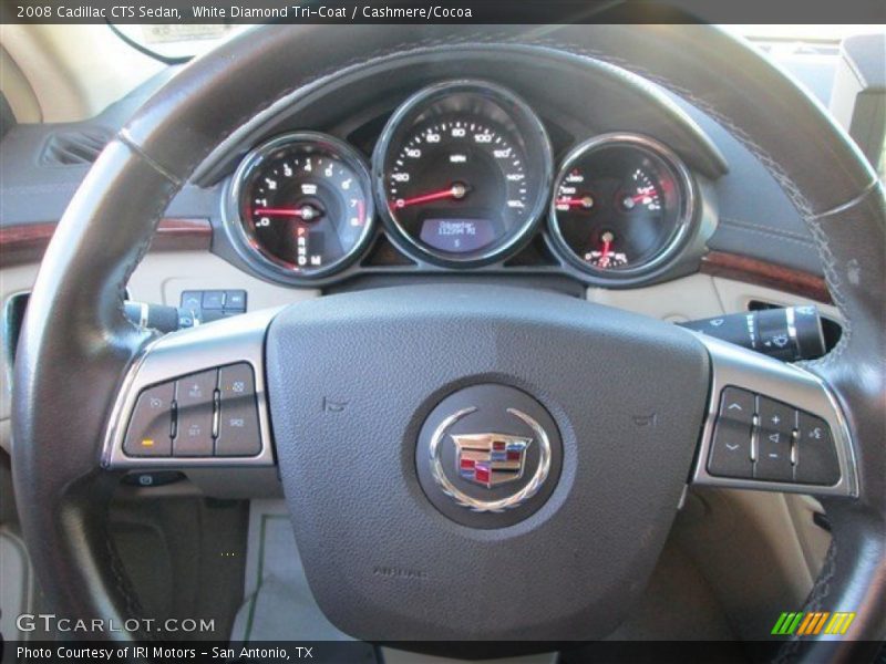 White Diamond Tri-Coat / Cashmere/Cocoa 2008 Cadillac CTS Sedan