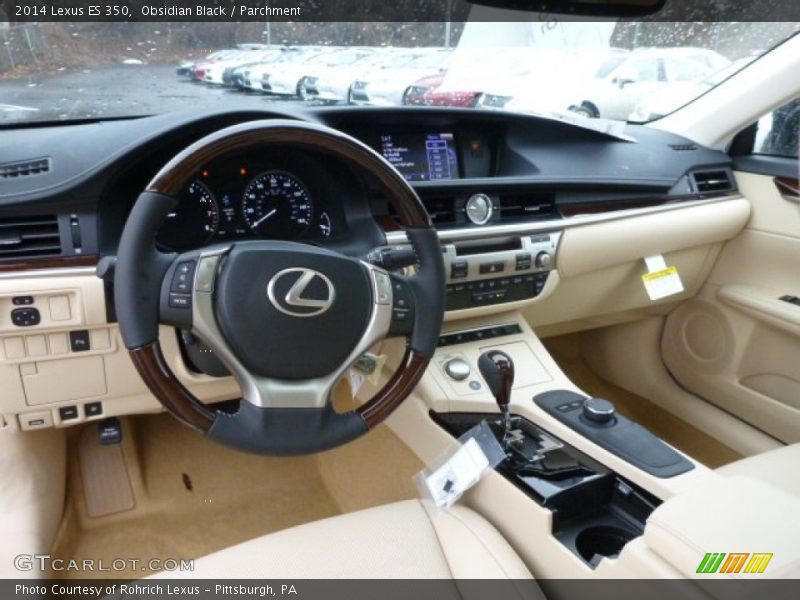 Obsidian Black / Parchment 2014 Lexus ES 350