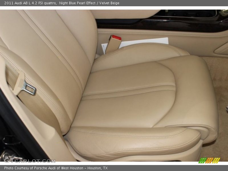 Night Blue Pearl Effect / Velvet Beige 2011 Audi A8 L 4.2 FSI quattro