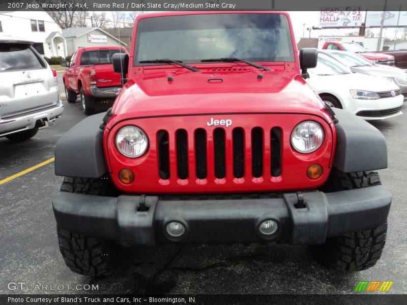 Flame Red / Dark Slate Gray/Medium Slate Gray 2007 Jeep Wrangler X 4x4
