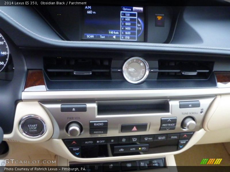Obsidian Black / Parchment 2014 Lexus ES 350