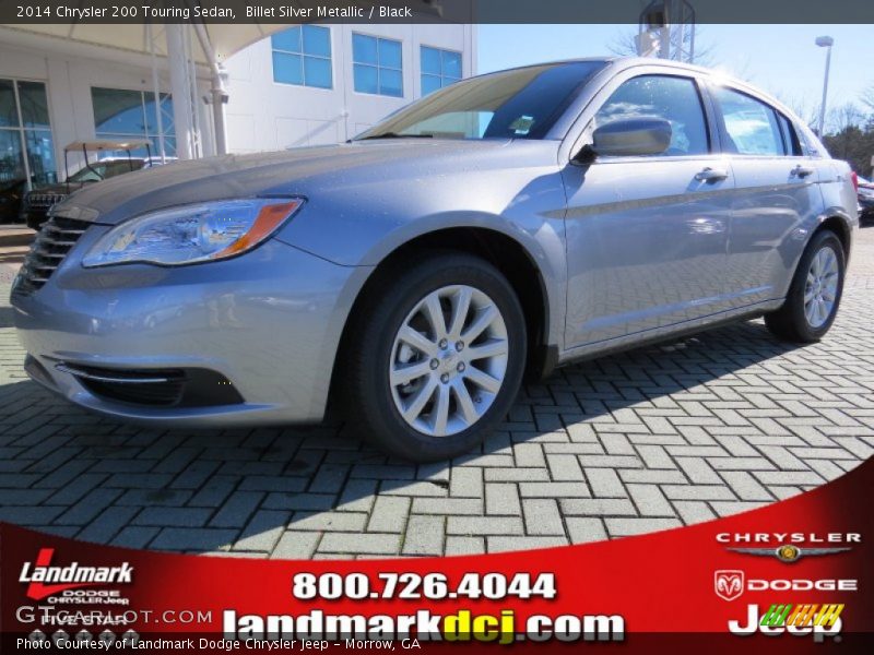 Billet Silver Metallic / Black 2014 Chrysler 200 Touring Sedan