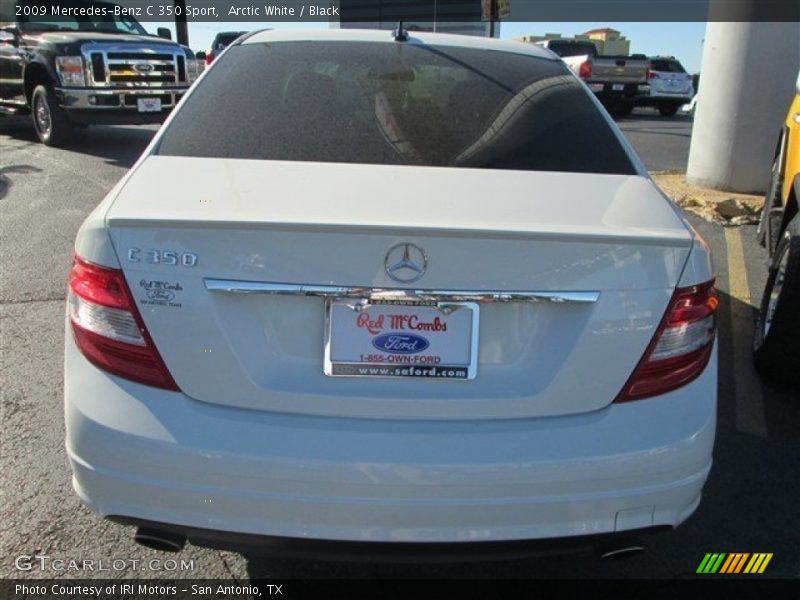 Arctic White / Black 2009 Mercedes-Benz C 350 Sport