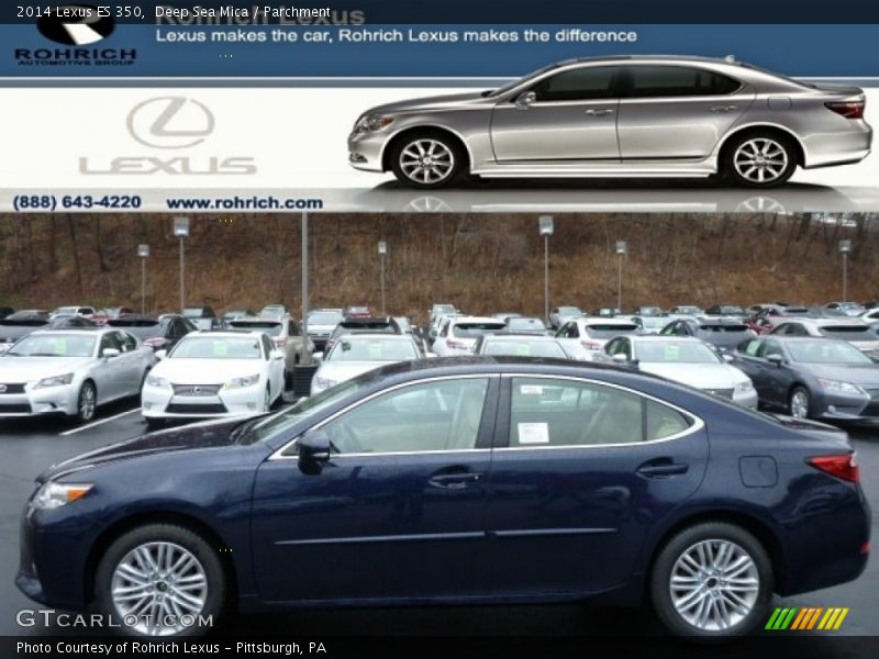 Deep Sea Mica / Parchment 2014 Lexus ES 350