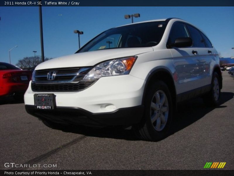 Taffeta White / Gray 2011 Honda CR-V SE