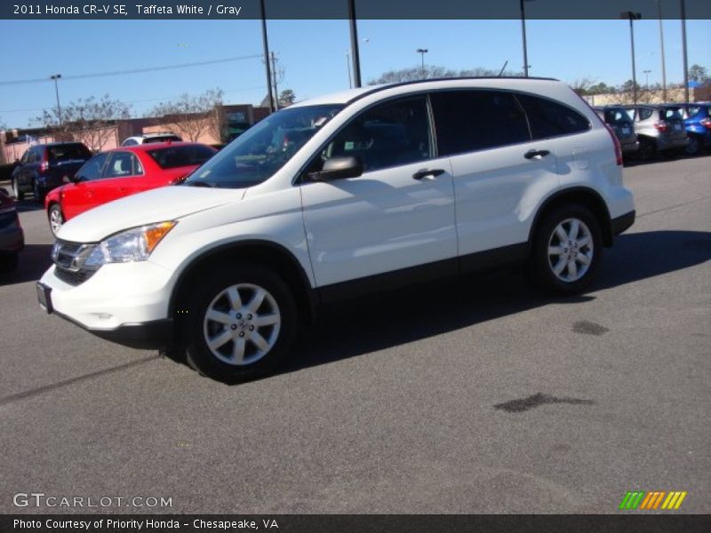 Taffeta White / Gray 2011 Honda CR-V SE