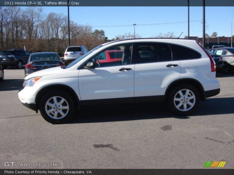 Taffeta White / Gray 2011 Honda CR-V SE