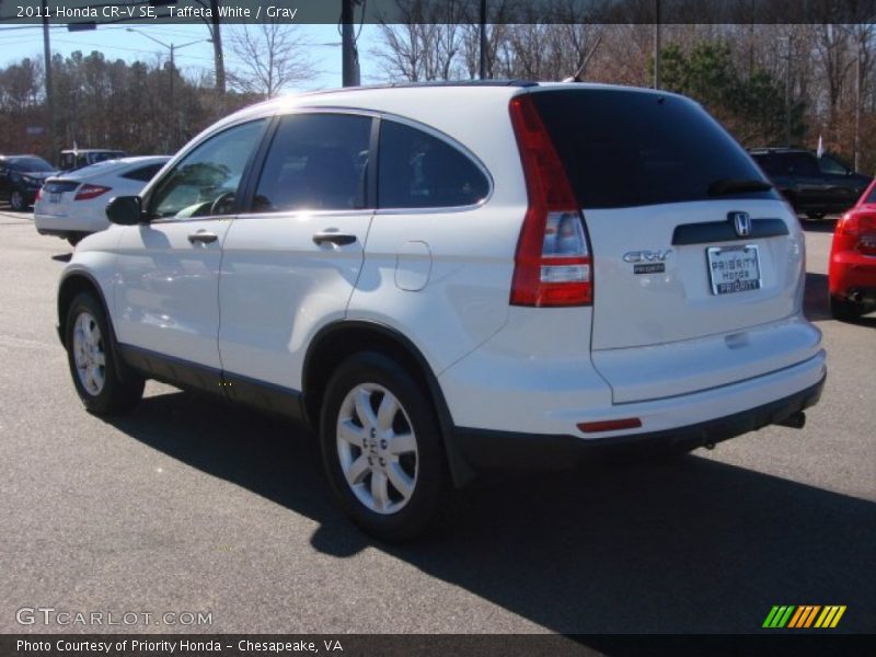 Taffeta White / Gray 2011 Honda CR-V SE