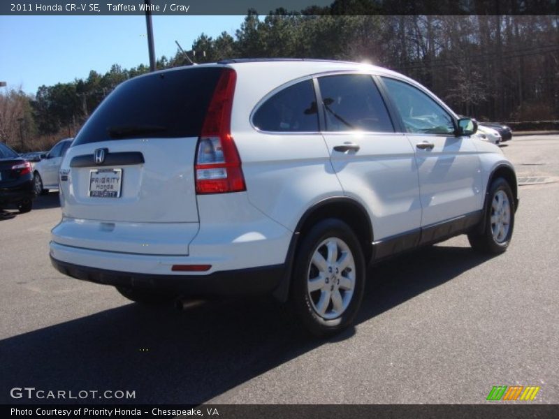 Taffeta White / Gray 2011 Honda CR-V SE
