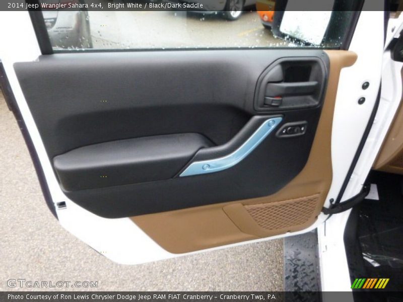 Bright White / Black/Dark Saddle 2014 Jeep Wrangler Sahara 4x4