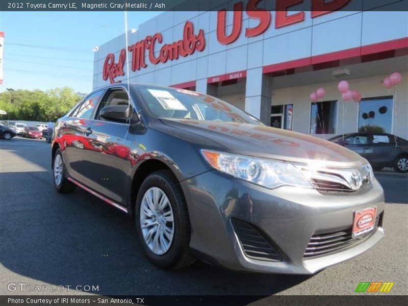 Magnetic Gray Metallic / Ash 2012 Toyota Camry LE