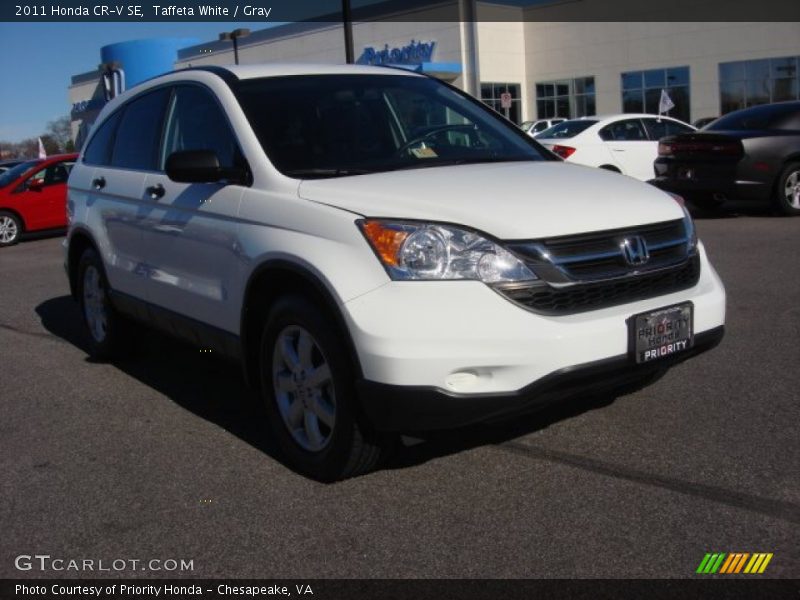 Taffeta White / Gray 2011 Honda CR-V SE