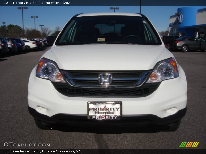 Taffeta White / Gray 2011 Honda CR-V SE