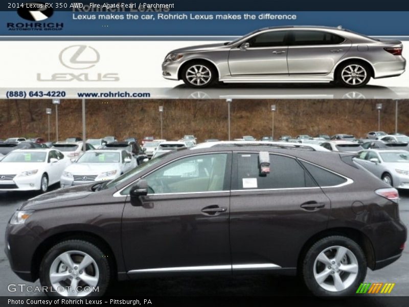 Fire Agate Pearl / Parchment 2014 Lexus RX 350 AWD