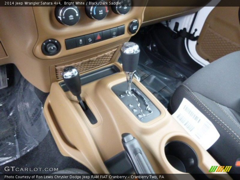 Bright White / Black/Dark Saddle 2014 Jeep Wrangler Sahara 4x4