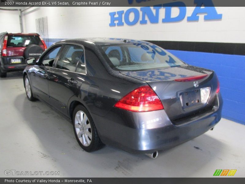 Graphite Pearl / Gray 2007 Honda Accord EX-L V6 Sedan