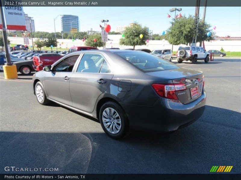 Magnetic Gray Metallic / Ash 2012 Toyota Camry LE