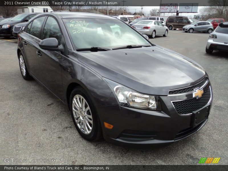 Taupe Gray Metallic / Medium Titanium 2011 Chevrolet Cruze ECO