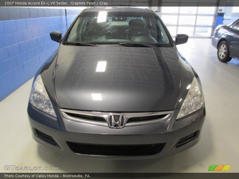 Graphite Pearl / Gray 2007 Honda Accord EX-L V6 Sedan