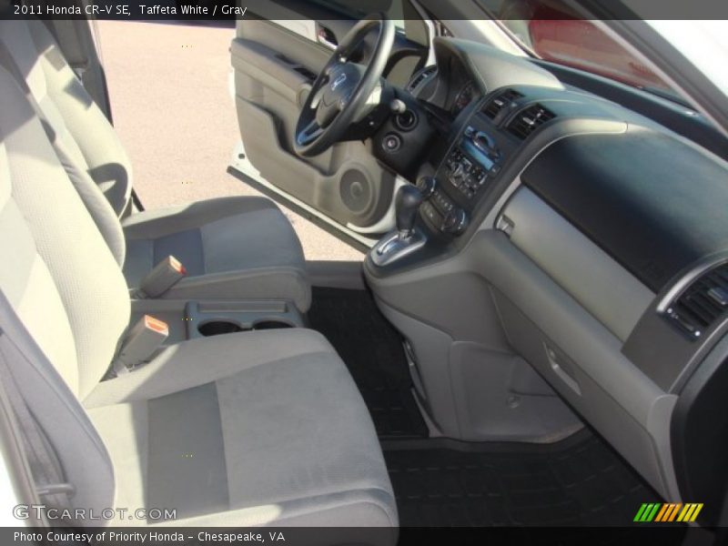 Taffeta White / Gray 2011 Honda CR-V SE