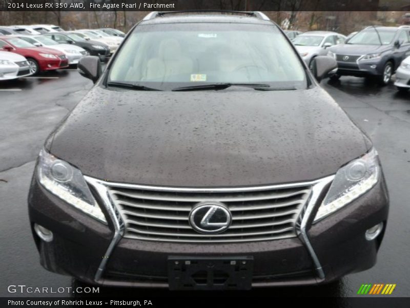 Fire Agate Pearl / Parchment 2014 Lexus RX 350 AWD