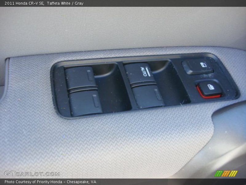 Taffeta White / Gray 2011 Honda CR-V SE
