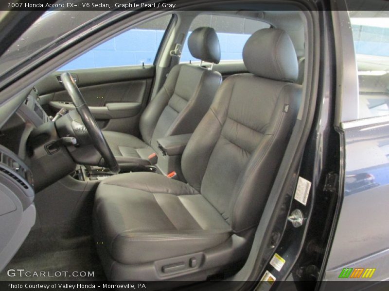 Graphite Pearl / Gray 2007 Honda Accord EX-L V6 Sedan