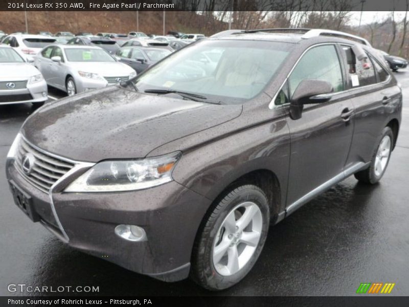 Fire Agate Pearl / Parchment 2014 Lexus RX 350 AWD