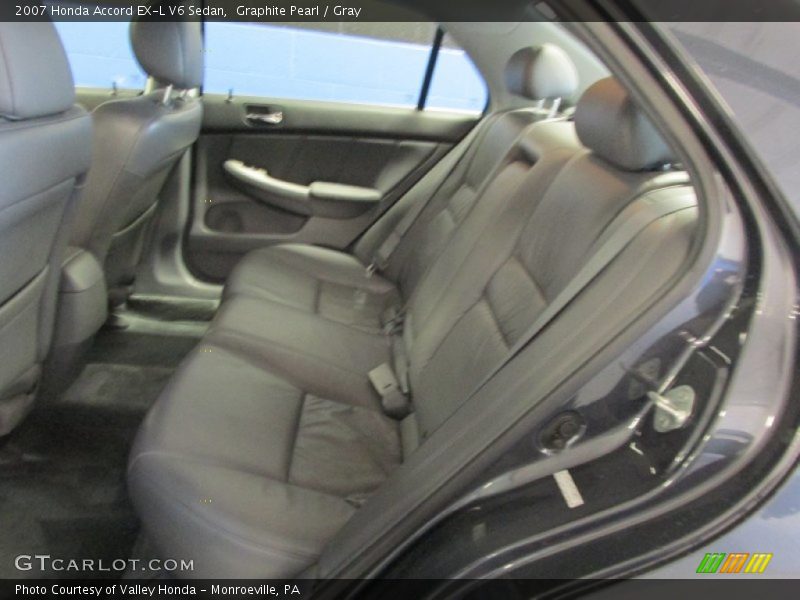 Graphite Pearl / Gray 2007 Honda Accord EX-L V6 Sedan