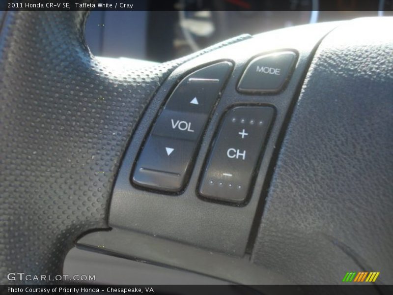 Taffeta White / Gray 2011 Honda CR-V SE
